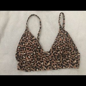 Aerie Long line Triangle Animal Leopard size S